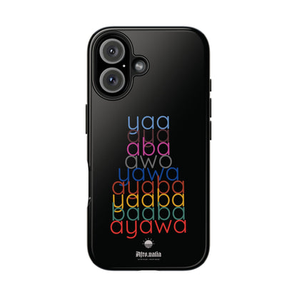 The Shapes of Yaa Black Tough Phone Cases
