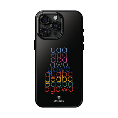 The Shapes of Yaa Black Tough Phone Cases
