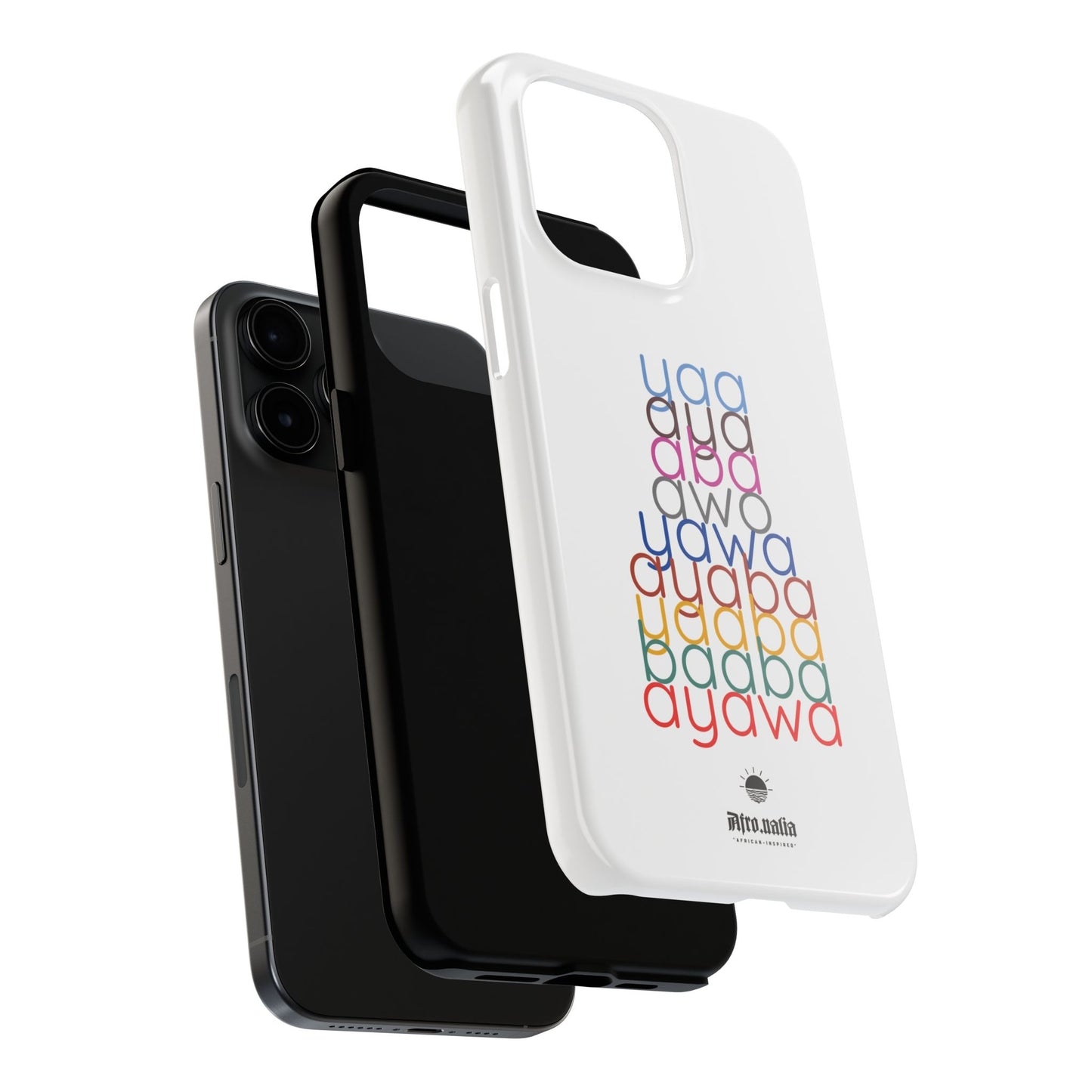 The Shapes of Yaa White Tough Phone Cases