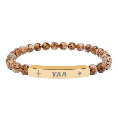 Yaa Stretch Bar Bracelet (Engraving)