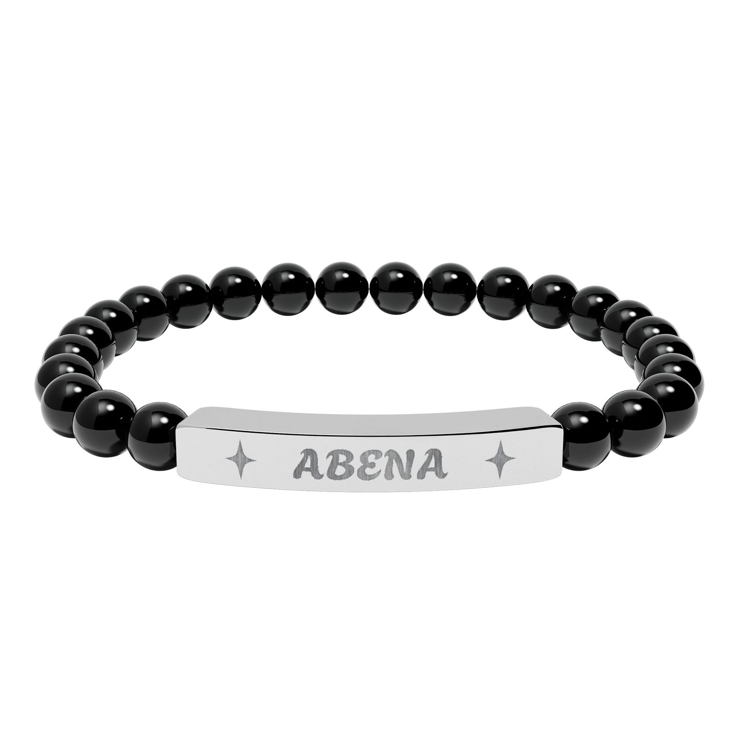 Abena Stretch Bar Bracelet (Engraving)