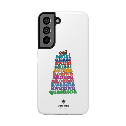 The Shapes of Akosua Tough Phone Cases - White
