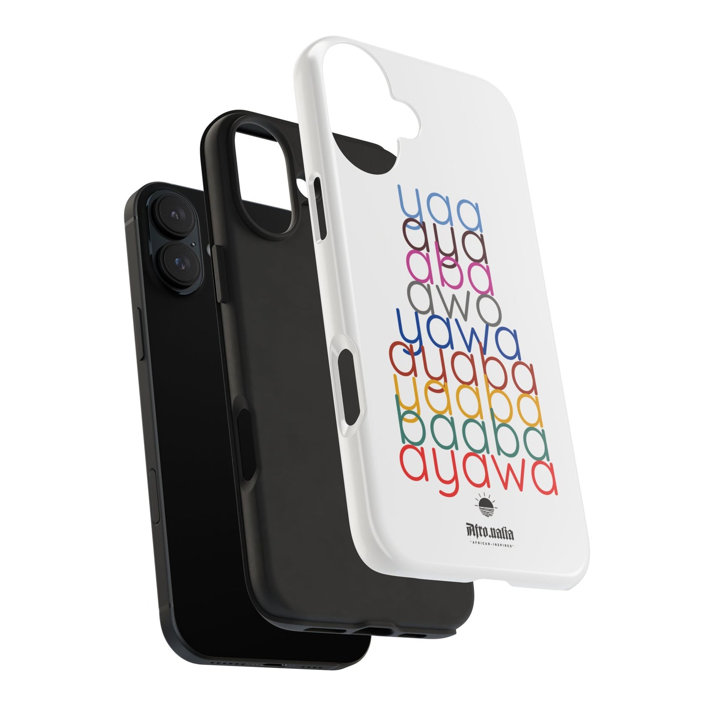 The Shapes of Yaa White Tough Phone Cases